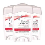 Ficha técnica e caractérísticas do produto Kit 3 Desodorante Creme Rexona Clinical Clean Sport Strength Masculino 48g