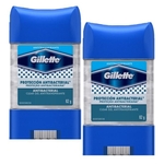 Ficha técnica e caractérísticas do produto Kit Desodorante Gillette Antitranspirante Clear Gel Antibacterial 82g Com 2