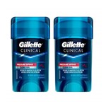 Ficha técnica e caractérísticas do produto Kit Desodorante Gillette Clinical Gel Pressure Defense 45g com 2