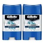Ficha técnica e caractérísticas do produto Kit Desodorante Masculino Gillette Clear Gel Clinical Pressure 82g 2 Unidades