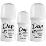 Ficha técnica e caractérísticas do produto Kit de Desodorantes Dap Median Rollon com 02 Desodorantes de 55ml Grátis 01 de 30ml