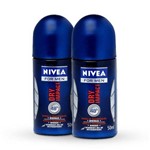Kit Desodorante Nivea For Men Dry Impact Roll-On