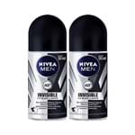 Ficha técnica e caractérísticas do produto Kit Desodorante Nivea Roll On C/50% Desc.na 2ª Un.Masculino Black & White