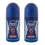 Ficha técnica e caractérísticas do produto Kit Desodorante Nivea Roll On Dry Confort For Man 50ml 2 Unidades