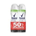 Ficha técnica e caractérísticas do produto Kit Desodorante Rexona Aero C/2 Comprimido Fem. Antibacterial Invisible (50% de Desconto na 2ªUn.)