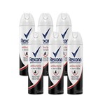 Ficha técnica e caractérísticas do produto Kit Desodorante Rexona Antibacteriano Invisible 150ml 6 Uni