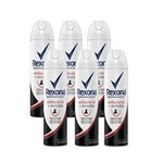 Ficha técnica e caractérísticas do produto Kit Desodorante - Rexona Antibacteriano Invisible - 150ml 6 Unidades