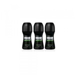 Kit Desodorante Roll-On Antitranspirante Musk Fresh 50ml - 3 Unidades