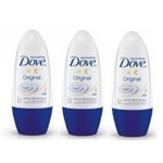 Ficha técnica e caractérísticas do produto Kit Desodorante Roll On Dove Original 3x50ml + 25Desconto