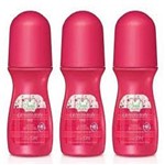 Ficha técnica e caractérísticas do produto Kit 3 Desodorante Rollon Giovanna Baby Cherry 50 Ml