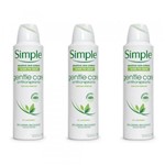 Ficha técnica e caractérísticas do produto Kit Desodorante Simple Gentle Care com 3 Unidades de 150ml Cada. - Unilever