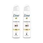 Ficha técnica e caractérísticas do produto Kit 2 Desodorantes Aerossol Antitranspirante Dove Invisible Dry 150ml - 50% Off 2ªun