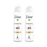 Ficha técnica e caractérísticas do produto Kit 2 Desodorantes Aerossol Antitranspirante Dove Invisible Dry 150ml