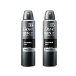 Ficha técnica e caractérísticas do produto Kit 2 Desodorantes Aerossol Antitranspirante Dove Men Invisible Dry 150ml - 50% Off 2ªun