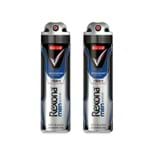 Ficha técnica e caractérísticas do produto Kit 2 Desodorantes Aerossol Antitranspirante Rexona Active 150ml - 50% Off 2ªun
