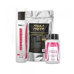 Kit Detox Anti-queda - Mister Hair (Shampoo + Argila Preta + Suplemento)