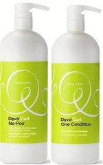 Ficha técnica e caractérísticas do produto Kit Deva Curl No-poo+ One Cond 2x1l + Mascara Heavem 250gr