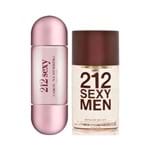 Ficha técnica e caractérísticas do produto Kit Dia dos Namorados Perfume Carolina Herrera 212 Sexy Men 30ml + Feminino 30ml