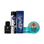 Ficha técnica e caractérísticas do produto Kit Dia dos Namorados Perfume Ferrari Black 40ml + Desodorante + Shampoo 200ml + Gel 200g