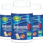 Ficha técnica e caractérísticas do produto Kit 3 Dolomita com Vitamina D Unilife 60 Cápsulas