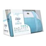 Ficha técnica e caractérísticas do produto Kit Dove Baby Hidratação Enriquecida com Bolsa Azul + Trocador + 7 Produtos Dove Baby