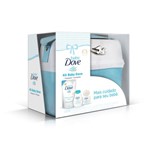 Ficha técnica e caractérísticas do produto Kit Dove Baby Hidratação Enriquecida com Sabonete Barra 75g+ Shampoo 200ml+ Sabonete Refil 180ml+ Frasqueira