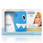 Ficha técnica e caractérísticas do produto Kit Dove Baby Hidratação Enriquecida Sabonete Líquido 400ml + Toalha de Banho Tubarão