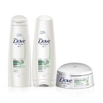 Kit Dove Controle de Queda Shampoo + Condicionador + Creme de Tratamento