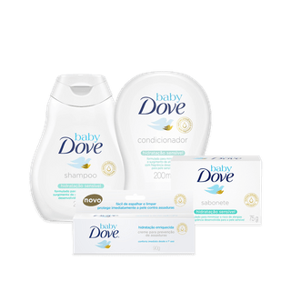 Ficha técnica e caractérísticas do produto Kit Dove Hidratacao Sensivel Shampoo + Condiconador + Sabonete 75g + Creme Preventivo Assaduras
