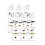 Ficha técnica e caractérísticas do produto Kit Dove Invisible Dry Desodorante Antitranspirante Aerosol 150ml 6 Unidades