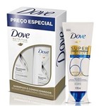 Ficha técnica e caractérísticas do produto Kit Dove Recuperação Extrema Shampoo 400ml + Condicionador 200ml + Condicionador Fator de Nutrição 60 Reconstrutor 170ml