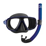 Ficha técnica e caractérísticas do produto Kit Dua Seasub - Snorkel Sem Válvula - Azul
