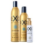 Ficha técnica e caractérísticas do produto Kit Duo EXO Hair Home Care (shampoo 350ml+ Condicionador250ml + Leave On Repair Essentials 140ml)