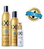 Ficha técnica e caractérísticas do produto Kit Duo EXO Hair Home Care (shampoo 350ml+ condicionador250ml + Leave On Repair Essentials 140ml)