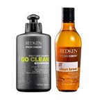 Ficha técnica e caractérísticas do produto Kit Duo Shampoo Go Clean 300Ml + Clean Brew 250Ml Redken For Men