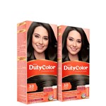 Ficha técnica e caractérísticas do produto Kit DutyColor 3.0 Castanho Escuro Duo - Coloração Permanente (2 Unidades)