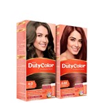 Kit DutyColor 6.0 Louro Escuro 6.66 Vermelho Intenso - Coloração Permanente (2 Unidades)