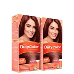 Kit DutyColor 6.66 Louro Vermelho Intenso Duo - Coloração Permanente (2 Unidades)