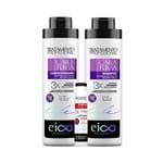 Kit Eico Cara de Rica Shampoo+Condicionador 1000ml Grátis Ampola Color Life Mega Dose 45ml