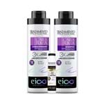 Ficha técnica e caractérísticas do produto Kit Eico Cara de Rica Shampoo + Condicionador 1000ml Grátis Ampola Mega Dose Eico Life Fios de Ouros