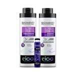 Ficha técnica e caractérísticas do produto Kit Eico Cara de Rica Shampoo+condicionador 1000ml Grátis Ampola Mega Dose Eico Life Matizador 45ml