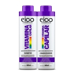 Ficha técnica e caractérísticas do produto Kit Eico Shampoo + Condicionador Vitamina Capilar 800ml