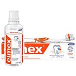 Kit Elmex Creme + Escova + Enxaguante Dental