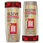 Ficha técnica e caractérísticas do produto Kit Elseve Reparaão Total 5 Shampoo 400ml + Condicionador 400ml