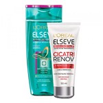 Ficha técnica e caractérísticas do produto Kit Elseve Shampoo Hydra Detox 48h Antioleosidade + Leave-in de Tratamento Cicatri Renov