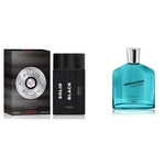 Kit em Casa Cheiroso(a) Perfume Entity Solid Black 100 ml + 100 ml
