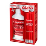 Ficha técnica e caractérísticas do produto Kit Enxaguante Bucal Colgate Luminous White 500ml + Creme Dental 70g