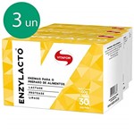 Ficha técnica e caractérísticas do produto Kit 3 Enzylacto Enzimas Digestivas Vitafor 30 Sachês