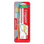 Ficha técnica e caractérísticas do produto Kit Escova de Dente Colgate Slim Soft Advanced + Creme Dental Colgate Total 12 Clean Mint 90g