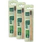 Ficha técnica e caractérísticas do produto Kit Escova Dental de Bambú Boni Natural com 3 unidades